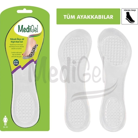 MediGel Jel Kaydırmaz Tabanlık, Yumuşak, Topuklu Ayakkabılar Için Destekleyici Ayakkabı Tabanlığı