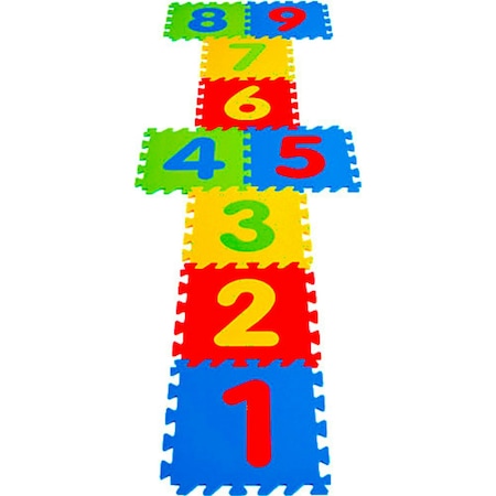 Eva Puzzle Yer Matı Çocuk Oyun Karosu Sayılar