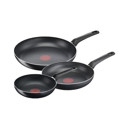 Tefal Titanyum 1X SimpleCook Difüzyon Tabanlı 3'lü Tava Seti