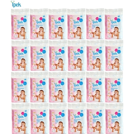 İpek Bebek Temizleme Pamuğu 1440 Adet (24Pk*60)