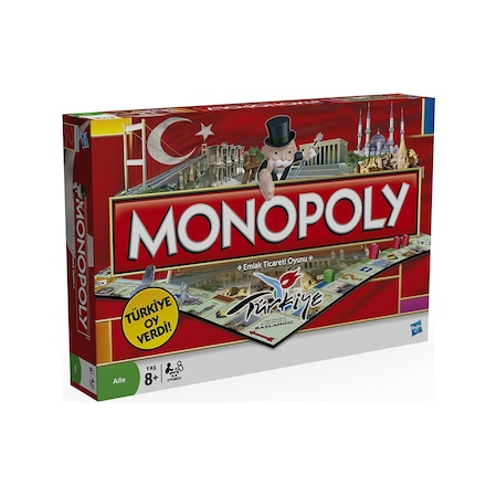 Hasbro Monopoly Emlak Ticareti Türkiye 01610 Kutu Oyunu