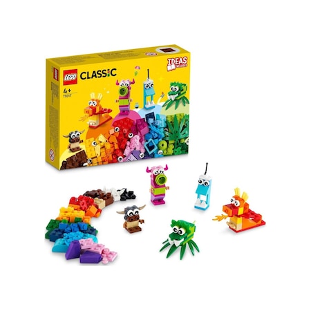 LEGO® Classic Yaratıcı Canavarlar 11017 4+ Yaratıcı Oyuncak Yapım Seti - 140 Parça