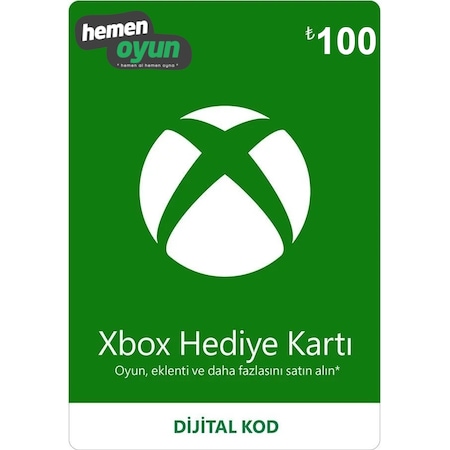 Hemenoyun Xbox 100 Tl Hediye Kartı Bakiye