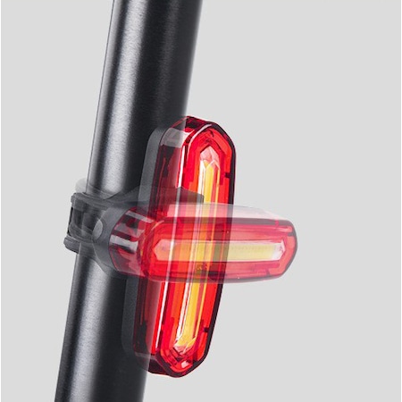 Usb Şarjlı 50 Lümen 5 Mod Çakarlı Bisiklet Stop Lambası Mavi - Kırmızı