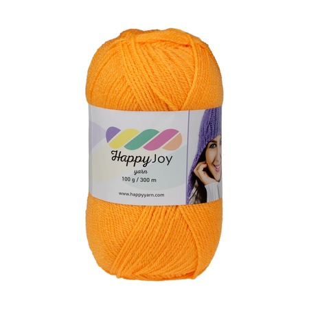 Kürkçü Han Happy Joy 100gr 300m El Örgü İpi Turuncu Hj100