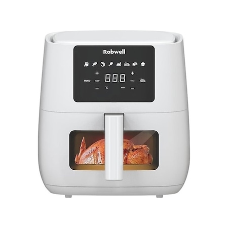 Robx Robwell AS27 Airfryer Halojen Isı Sistemli 1700 W 6 LT Hava Fritözü (Robx Türkiye Garantili)