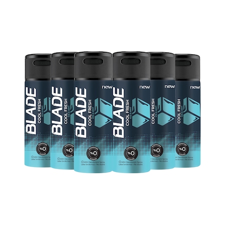 Blade Cool Fresh Erkek Sprey Deodorant 6 x 150 ML