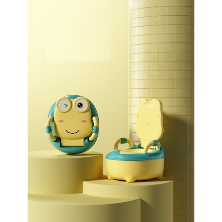 Mooiebaby's Frog Potty Çocuk Tuvaleti Taşınabilir Eğitim Lazımlığı Sarı