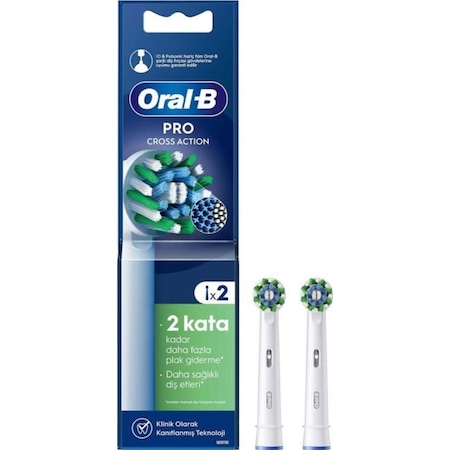 Oral-B Pro Cross Action X-Filament Diş Fırçası Başlığı 2'li