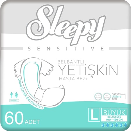 Sleepy Yetişkin Hasta Bezi Large 2 x 30'Lu 60 Adet