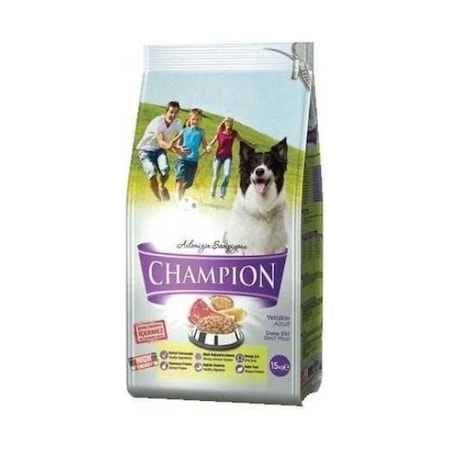 Champion Dana Etli Yüksek Enerjili Yetişkin Köpek Maması 15 KG