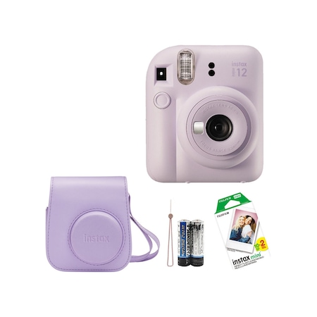 Fujifilm Instax Mini 12 Fotoğraf Makinesi + Askı + Pil + Çanta + 20'li Film