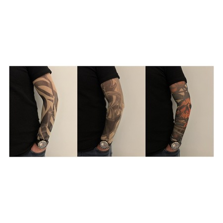 Giyilebilir Dövme 3 Çift 6 Adet Kol Çorap Dövmesi Sleeve Tattoo Set23