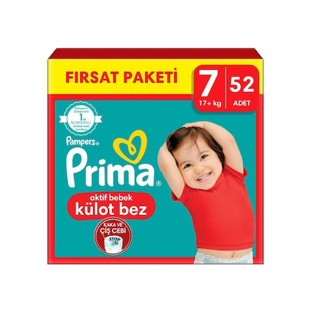 Prima Külot Bez 7 Beden Ekonomik Paket 52 Adet