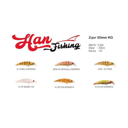 Hanfish Zıpır Kg 50Mm 4,5Gr Maket Balık