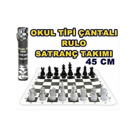 Rulo Satranç Takımı Okul Tipi Satranç Takımı Set - Meb Onaylı