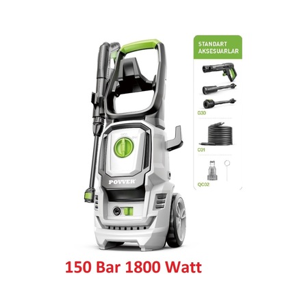 Povver Plt407g-1800 Yüksek Basınçlı Yıkama Makinesi