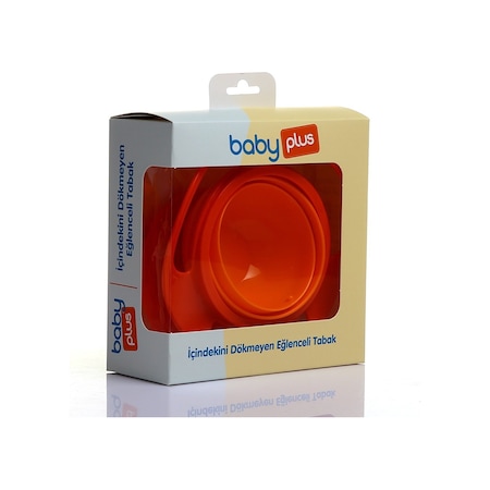 Baby Plus İçindekini Dökmeyen Eğlenceli Pp Mama Tabağı Turuncu XYZ-020212