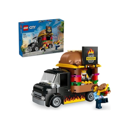 LEGO® City Hamburger Kamyonu 60404 5+ Yaratıcı Oyuncak Yapım Seti - 194 Parça