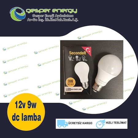 5'li Paket 9 W DC 12 V Led Ampul Beyaz