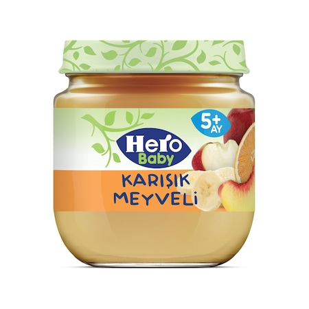 Hero Baby Karışık Meyveli 5+ Ay Kavanoz Maması 125 G