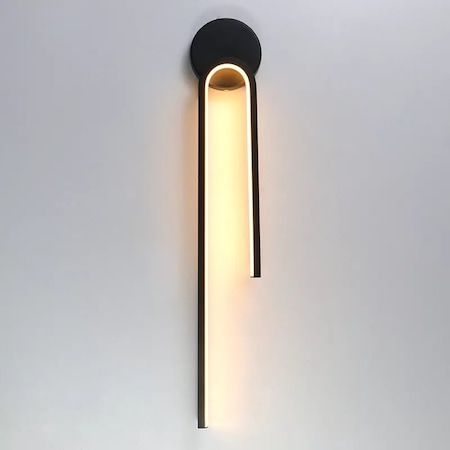 Livora Lighting Hera Modern Günışığı Siyah Ledli Duvar Aplik