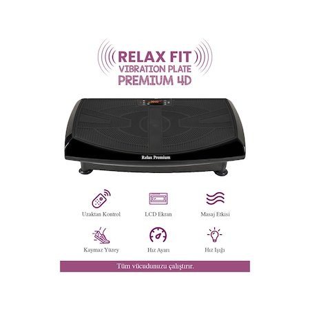 Fit Premium 4d-7in1 Vibration Plate Titreşimli Spor Egzersiz