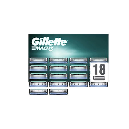 Gillette Mach 3 Yedek Tıraş Bıçağı 18'li