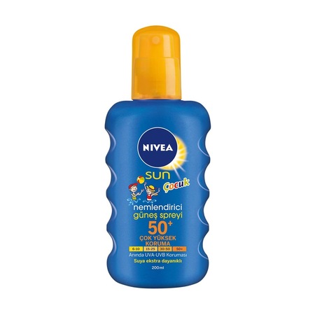 Nivea Sun Çocuk Renkli Nemlendirici Gkf 50+ Güneş Spreyi 200 ML