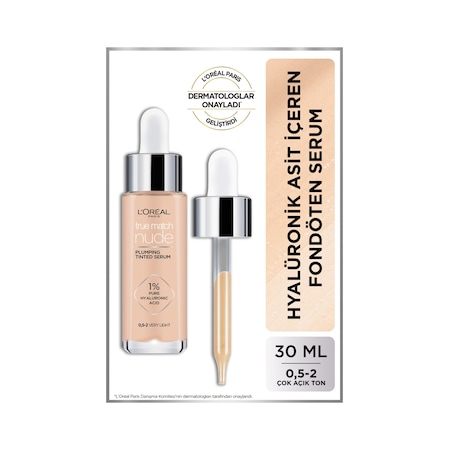 L'Oreal Paris True Match Nude Serum Fondöten 0.5 2 Very Light