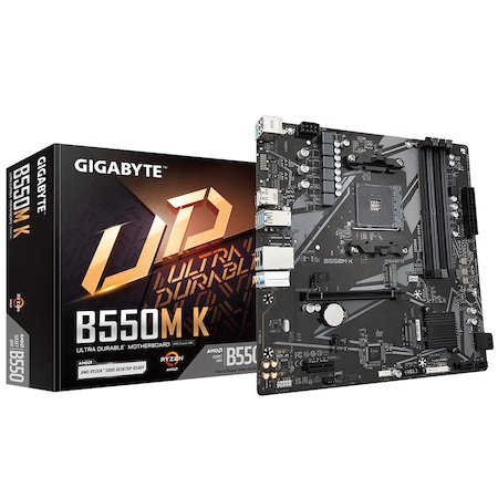 Gigabyte B550M K AMD B550 4733 MHz (OC) DDR4 Soket AM4 mATX Anakart