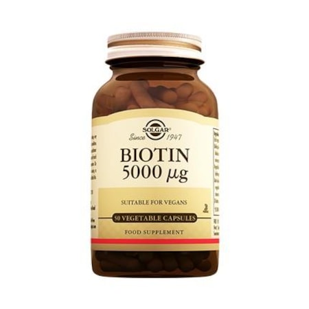 Solgar Biotin 5000 Mcg Takviye Edici Gıda 50 Kapsül