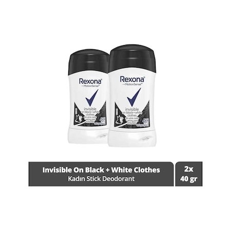 Rexona Invisible Black+White Kadın Stick Deodorant 2 x 40 ML