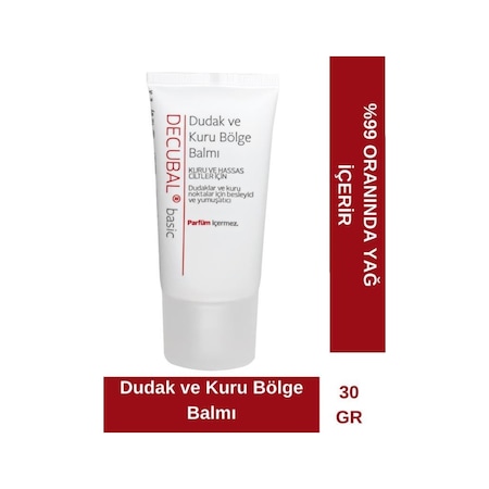 Decubal Kuru Ve Hassas Ciltler Için Dudak Ve Kuru Bölge Balmı 30 ML