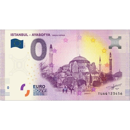 0 Euro Hatıra Ve Koleksiyon Parası - Ayasofya - 2020 Föylü
