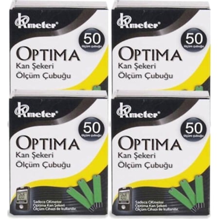 Optima Kan Şeker Ölçüm Strip 4x50 Adet ( 200 Strip )