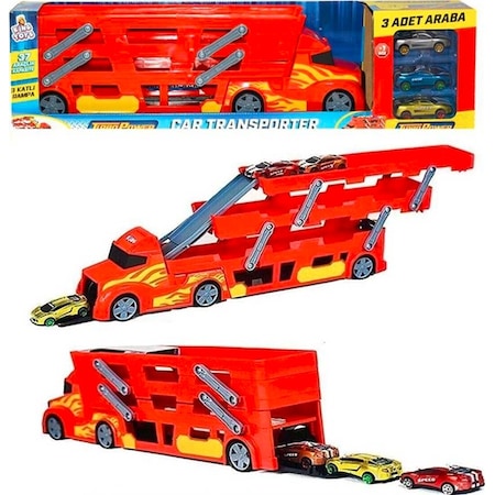 King Toys 3 Katlı Araçlı Tır Seti TKM-1032