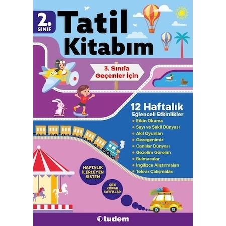 Tudem 2. Sınıf Dan 3. Sınıfa Geçenler İçin Tatil Kitabım 12 Haftalık 2023