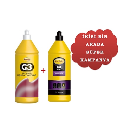 Farecla G3 Sıvı Pasta 1 L ve Farecla G3 Wax Cila 1 L