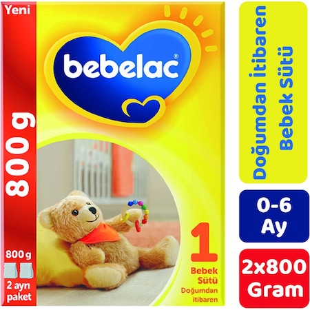 Bebelac 1 Bebek Sütü 800 Gr 2'li Paket