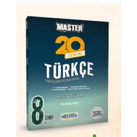 Okyanus Yayın 8. Sınıf Master 20 Türkçe Denemesi
