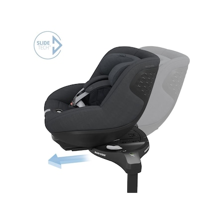 Maxi-cosi Pearl Slidetech 360 Dönebilen Yatabilen Kızaklı İsofix Bazalı Bebek Oto Koltuğu 0-18 Kg Authentic Graphite