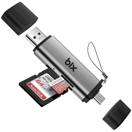 Bix ADP-11 Type-C / USB 3.2 OTG Kart Okuyucu