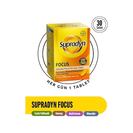 Supradyn Focus Takviye Edici Gıda 30 Tablet