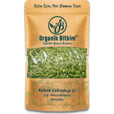 Organik Bitkim Kabak Çekirdeği İçi Çiğ 1000 G