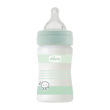 Chicco Wellbeing Yavaş Akış Gri Cam Biberon 150 Ml 0+ Ay CHI-2871130000