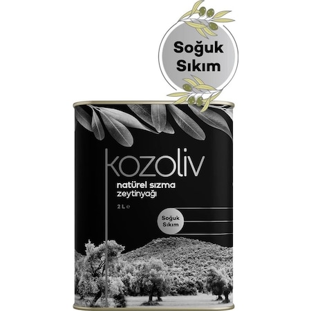 Kozoliv Soğuk Sıkım Naturel Sızma Zeytinyağı Teneke 2 L