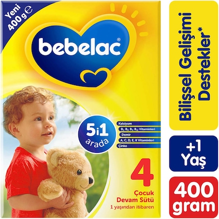 Bebelac 4 Çocuk Devam Sütü 1 Yaş+ 400 G