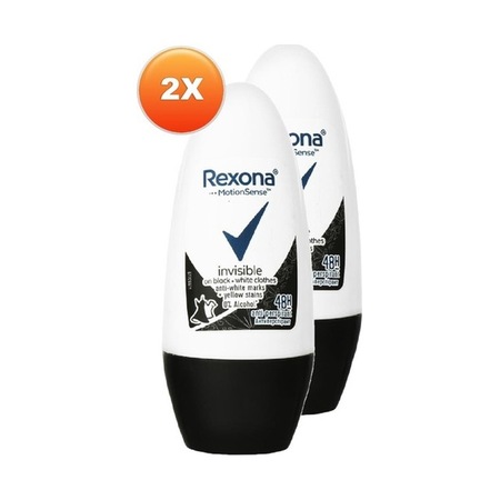 Rexona Invisible Black+White Kadın Roll-On Deodorant 50 ML x 2