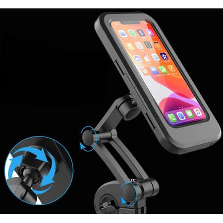 Motorsiklet Bisiklet Gidon Telefon Tutucu Su Geçirmez Mıknatıslı Kılıf